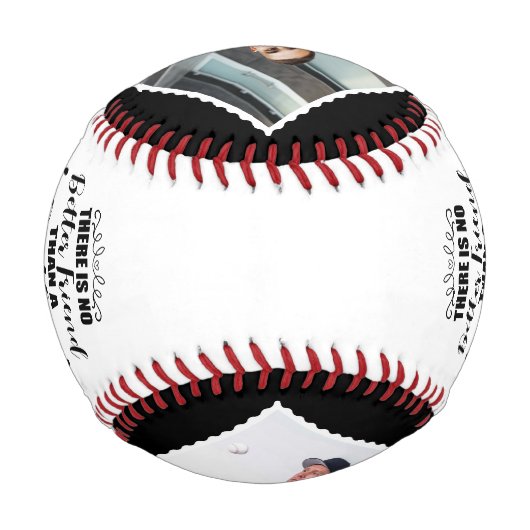 兄または友人からの弟の贈り物へ&写真 野球ボール (裏面)