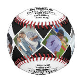 兄または友人からの弟の贈り物へ&写真 野球ボール (正面)