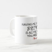 兄カスタム姉コーヒーのギフトおもしろいアイディア コーヒーマグカップ (正面左)