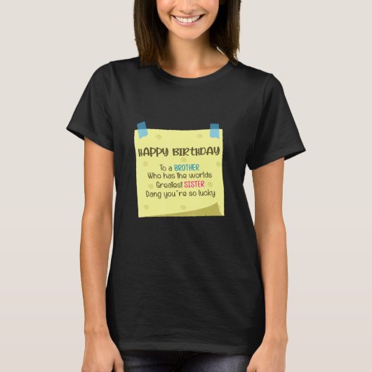 兄妹素晴らし姉妹 Tシャツ (正面)