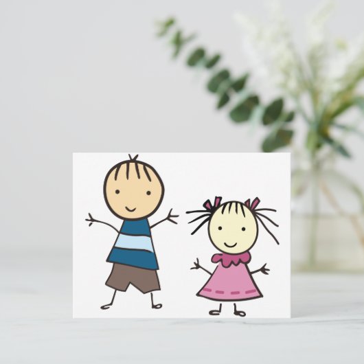 兄妹 ポストカード (スタンド正面)