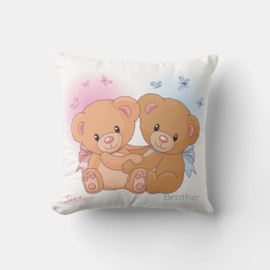 兄弟および姉妹のアメリカ人のMoJoの枕 クッション (正面)
