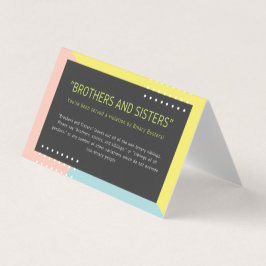 "兄弟および姉妹"の介在w/suggestions 名刺