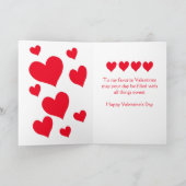 兄弟および彼のパートナーのためのバレンタインデーカード シーズンカード (内部)