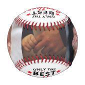 兄弟が伯父に昇進するパーソナライズされた 野球ボール (裏面)