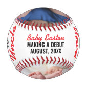 兄弟が伯父に昇進するパーソナライズされた 野球ボール (正面)