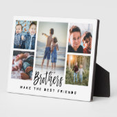 兄弟が友最高の人を写真白番 フォトプラーク (側面)