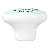 兄弟くまインクおよび水彩画のイラストレーション セラミックノブ (側面)