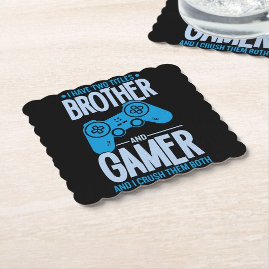 兄弟とゲーマーの2タイトルを粉砕 ペーパーコースター (アングル)