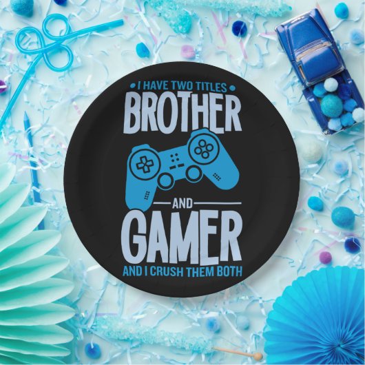 兄弟とゲーマーの2タイトルを粉砕 ペーパープレート (パーティー)
