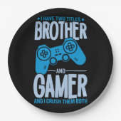 兄弟とゲーマーの2タイトルを粉砕 ペーパープレート (正面)