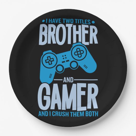 兄弟とゲーマーの2タイトルを粉砕 ペーパープレート (正面)