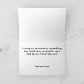 兄弟に俺のグルームズマンになってくれ!というカード 招待状 (内部)