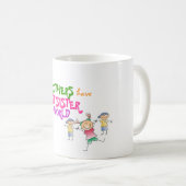 兄弟に最も最高のな姉妹-兄弟姉妹愛マグ--がいます コーヒーマグカップ (正面右)