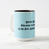 兄弟のためのおもしろマグカップ ツートーンマグカップ (正面左)