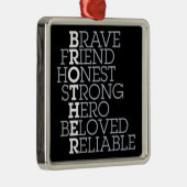 兄弟のためのギフト メタルオーナメント (右)