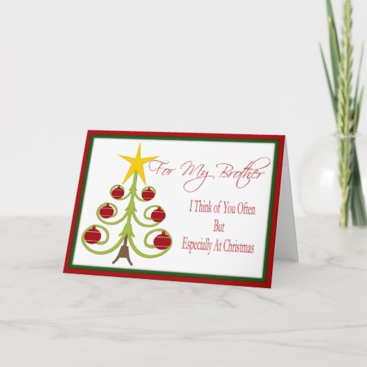 兄弟のためのクリスマスカード シーズンカード (正面)