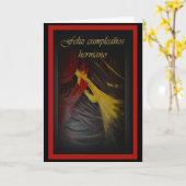 兄弟のためのスペインのなバースデー・カード カード (黄色い花)