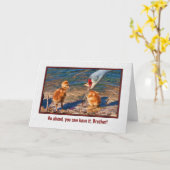 兄弟のためのバースデー・カード カード (黄色い花)