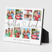 兄弟のための兄弟のスクリプトギフト写真コラージュ フォトプラーク (側面)