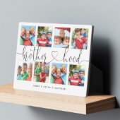 兄弟のための兄弟のスクリプトギフト写真コラージュ フォトプラーク