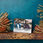 兄弟のためのBrothersスクリプトギフト写真記念 フォトプラーク (側面)