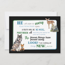 兄弟のためのJW同情カード – 黙示録21:3,4 サンキューカード