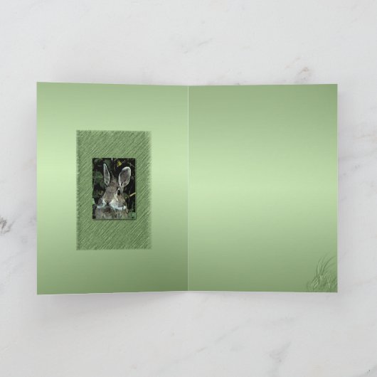 兄弟のウサギ カード (内部)