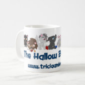 兄弟のチビ(小さくかわいく書いた感じ)のマグを神聖化して下さい コーヒーマグカップ (正面左)