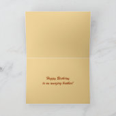 兄弟のハッピーバースデー、敏感なアーチは、ユタをアーチ形にします カード (内部)