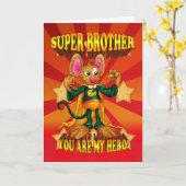 兄弟のバースデー・カード-すごい兄弟のマウスカード- カード (黄色い花)