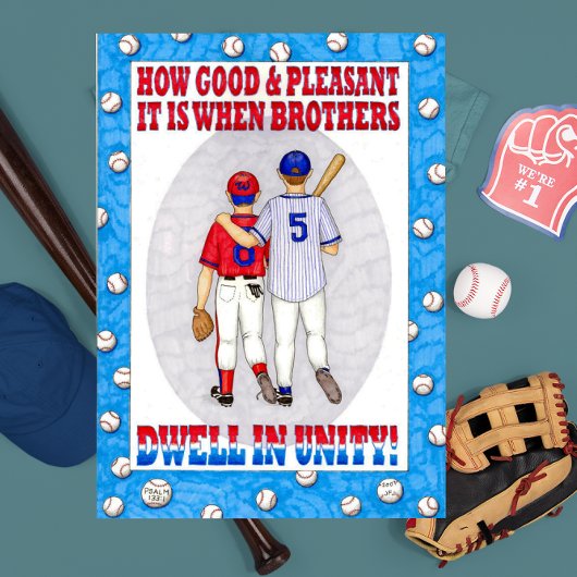 兄弟の単一性のバースデー・カード カード