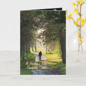 兄弟の愛、悔やみや弔慰カード カード (黄色い花)