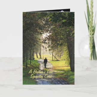 兄弟の愛、悔やみや弔慰カード カード