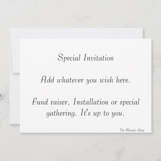 兄弟の招待 招待状 (裏面)