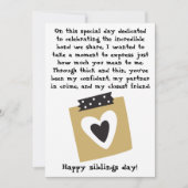 兄弟の日 / 誕生日 兄弟 姉妹へのグリーティング カード (正面)