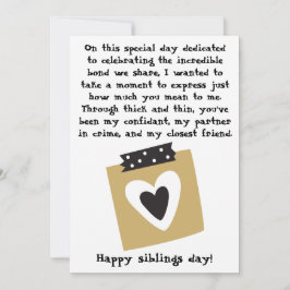 兄弟の日 / 誕生日 兄弟 姉妹 へのグリーティングカード カード