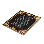 兄弟の詩-黒いデザイン タイル (側面)