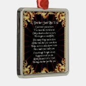 兄弟の詩-黒いデザイン メタルオーナメント (右)