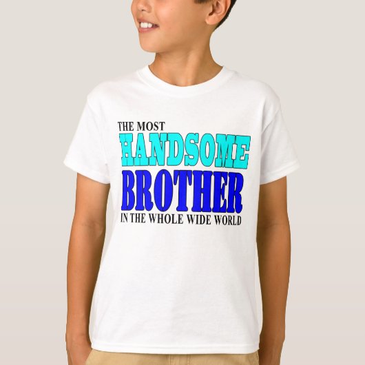 兄弟の誕生会: ハンサムな兄弟 Tシャツ (正面)