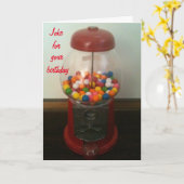 「兄弟の誕生日」 カード (黄色い花)