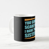 兄弟の贈り物を二人も持っている私を怖がらせる事は出来ない コーヒーマグカップ (正面左)