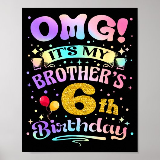 兄弟の6歳の誕生日おめでとう! ポスター (正面)