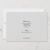 兄弟の2人の写真 卒業のお知らせ 招待状 (裏面)