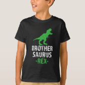 兄弟のSaurusのレックスのおもしろいなことわざのBroのワイシャツ Tシャツ (正面)