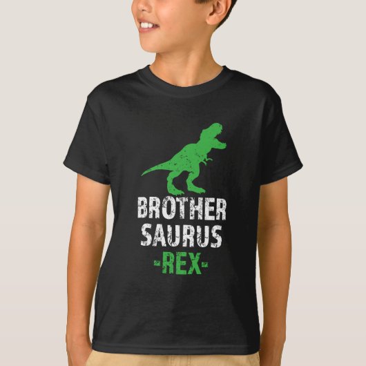 兄弟のSaurusのレックスのおもしろいなことわざのBroのワイシャツ Tシャツ (正面)