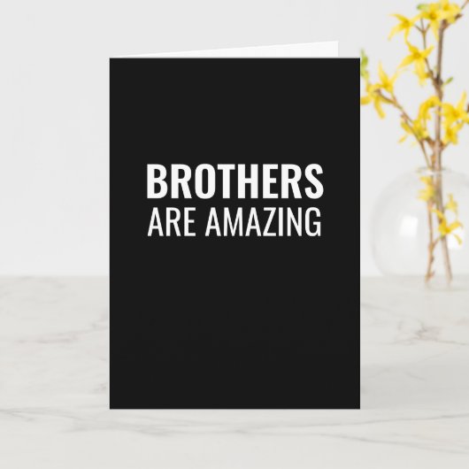 兄弟はすごいおもしろい誕生日カードだ カード (黄色い花)