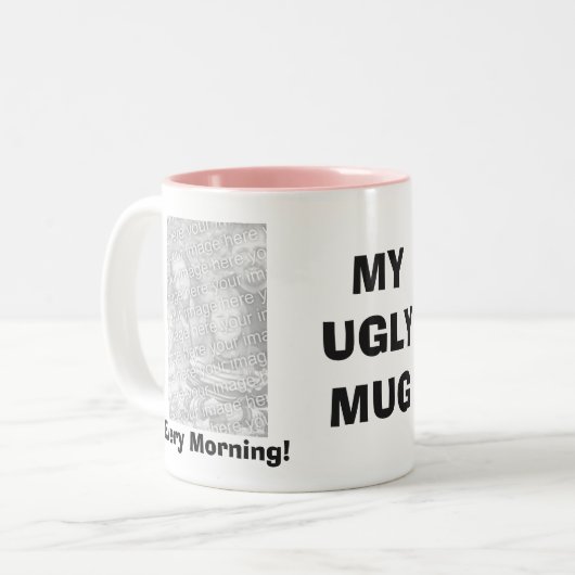 兄弟は写真の醜いマグを加えます ツートーンマグカップ (正面左)