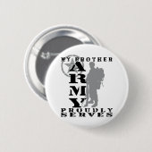 兄弟は得意気に-軍隊に役立ちます 缶バッジ (正面&裏面)