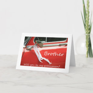 兄弟は   私の花婿の付添人-招待です 招待状